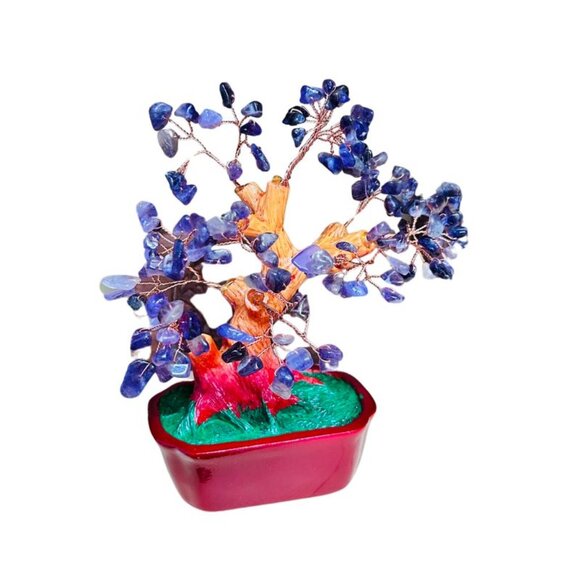 Bonsai Purple Crystal Tree Natural Amethyst - Picture 3 of 4